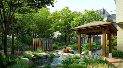 园林景观效果图欣赏 花园景观设计案例参考